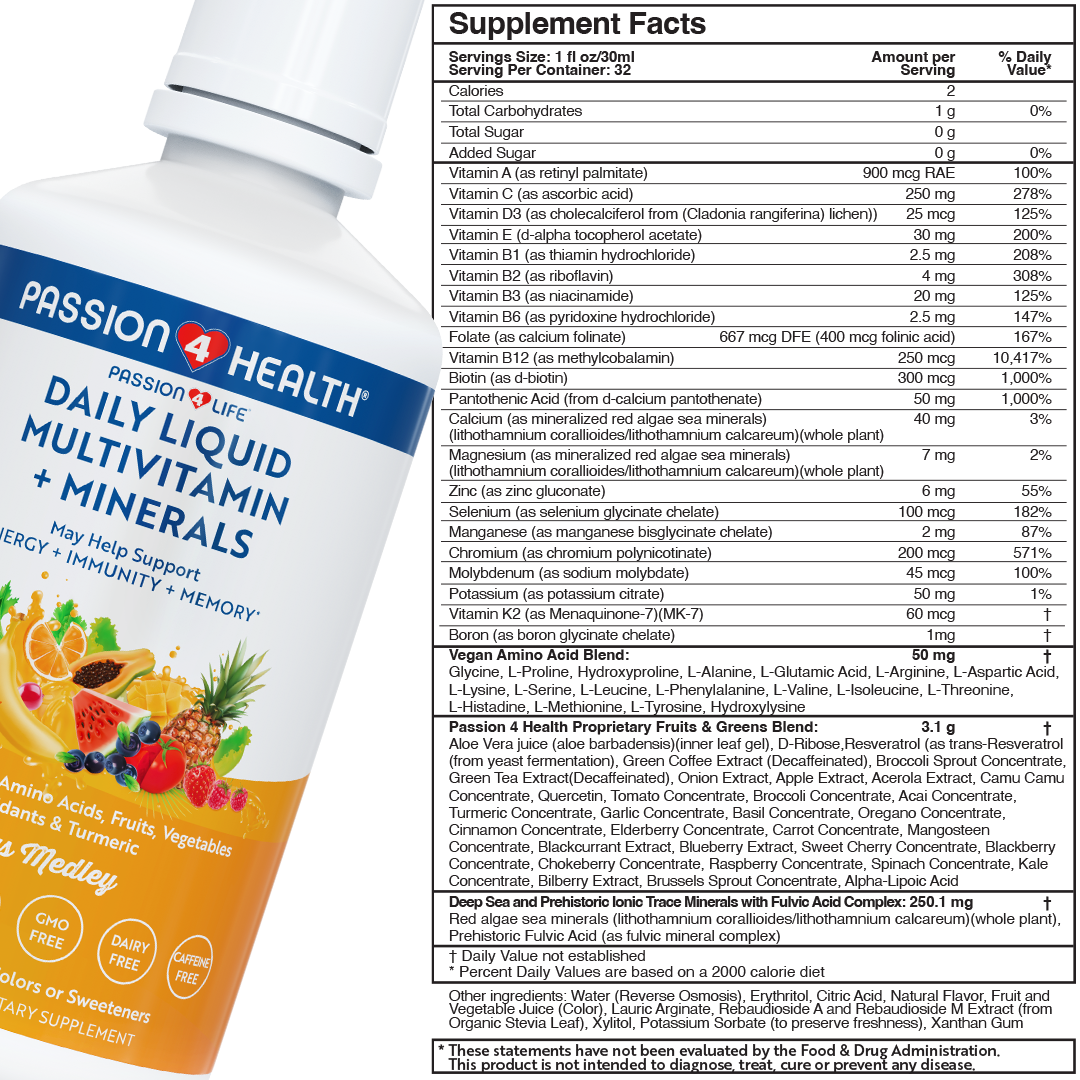 DAILY LIQUID MULTIVITAMINS + MINERALS