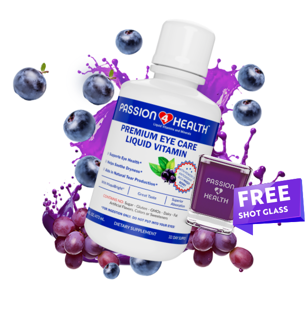 DAILY LIQUID EYE CARE VITAMIN + SHOT GLASS
